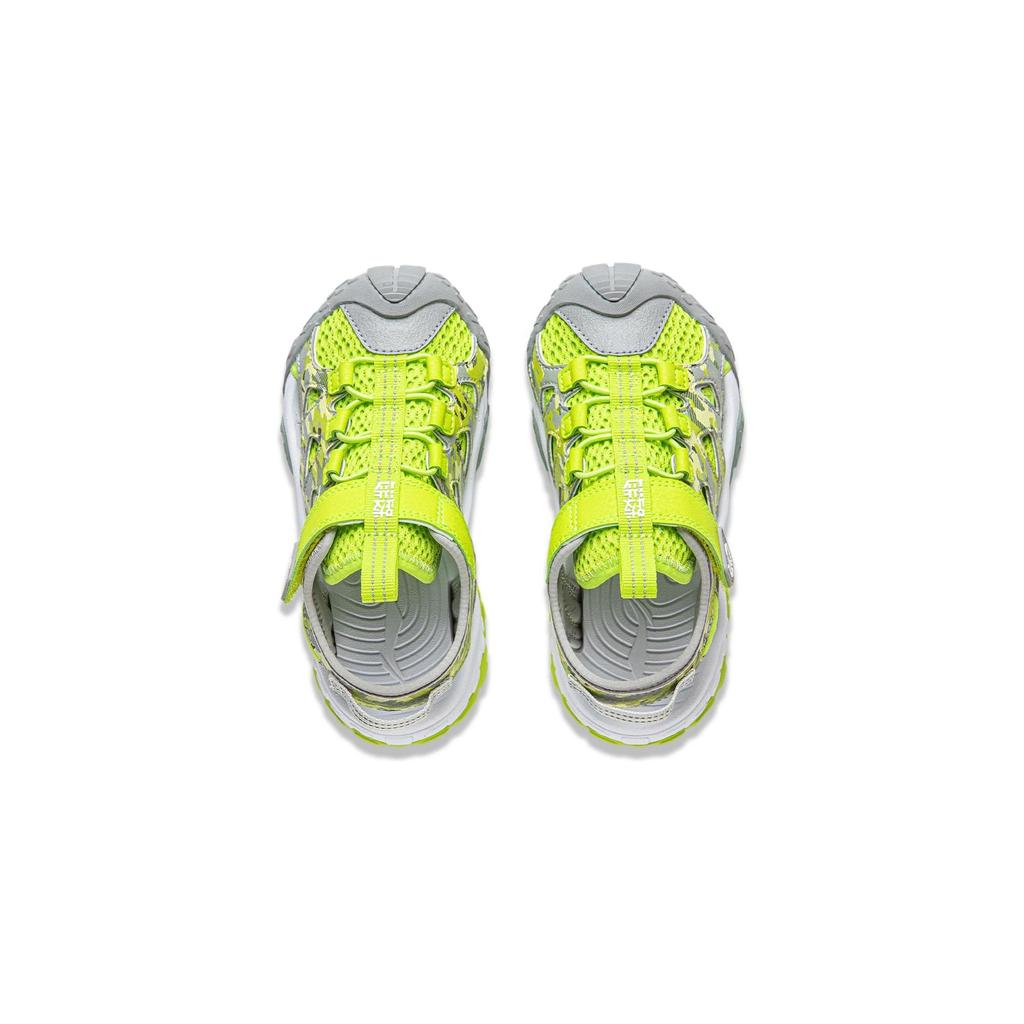 Li Ning Kids Trekking 2 Comfortable Simple Classic Versatile Breathable Quick-Dry Sandals Kids sandals Green YKKU004-3