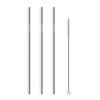 2/4/8Pcs Drinking Straw Reusable Straws with Cleaner Brush Set High Quality Eco Friendly Stainless Steel Metal Straw For Mugs