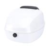 Motorcycle Top Case with Combination Lock ABS Waterproofing Tail Box Carrier Case for Electric Bike Scooter White