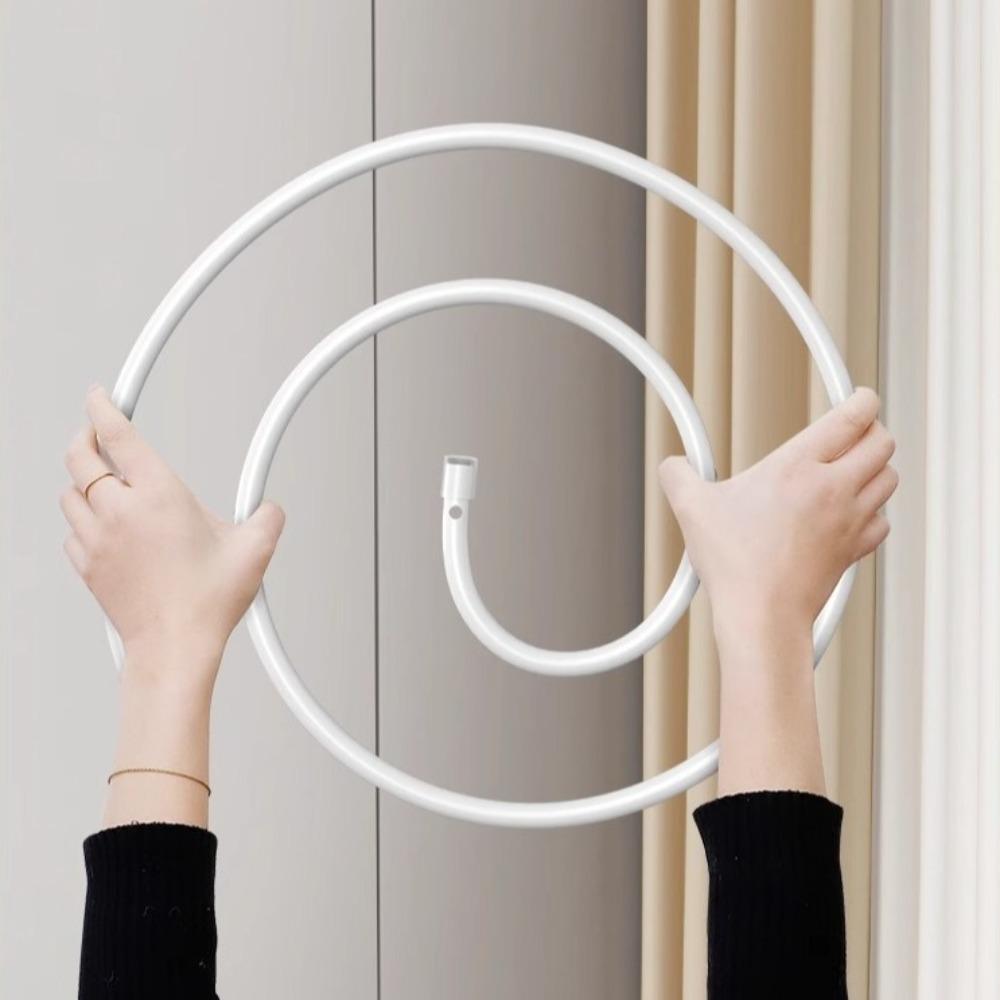Stainless Steel Spirals Drying Rack Round Spirals Clothes Pole Quilt Sheet Hanger  Balcony