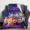 Coperta in Flanella con Stampa Oddbods Alta Qualità Calda Confortevole Coperta per Tutte le Stagioni Perfetta per Regali Decorazione per la Casa