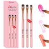 Set di 3 pennelli per unghie acriliche n. 8/10/14, pennelli per unghie in polvere acrilica professionali, strumenti per manicure e scolpitura 3D, per nail art