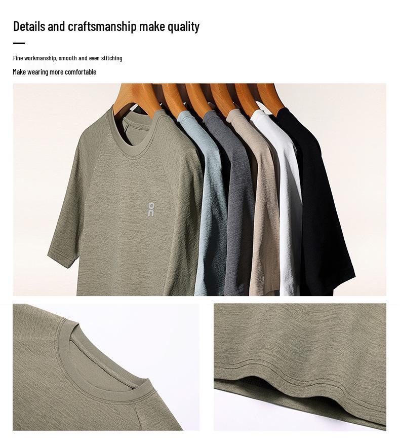 Summer Men's Casual Round Neck Short Sleeve T-Shirt: Middle-Aged Fashionable, Versatile, and Breathable