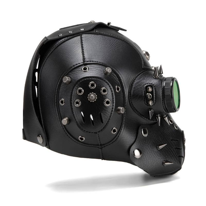 Gothic Steampunk Mask With Breathable Material For Cosplay Enthusiasts Motorcycle Riders Party Punk Style Mask