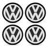 För VW Volkswagen Jetta MK5 Golf 56MM Bilfälgscenterkåpa Emblem Hjul 3D-dekal För Volkswagen Golf-7 4 5 6 CC T-ROC Shar