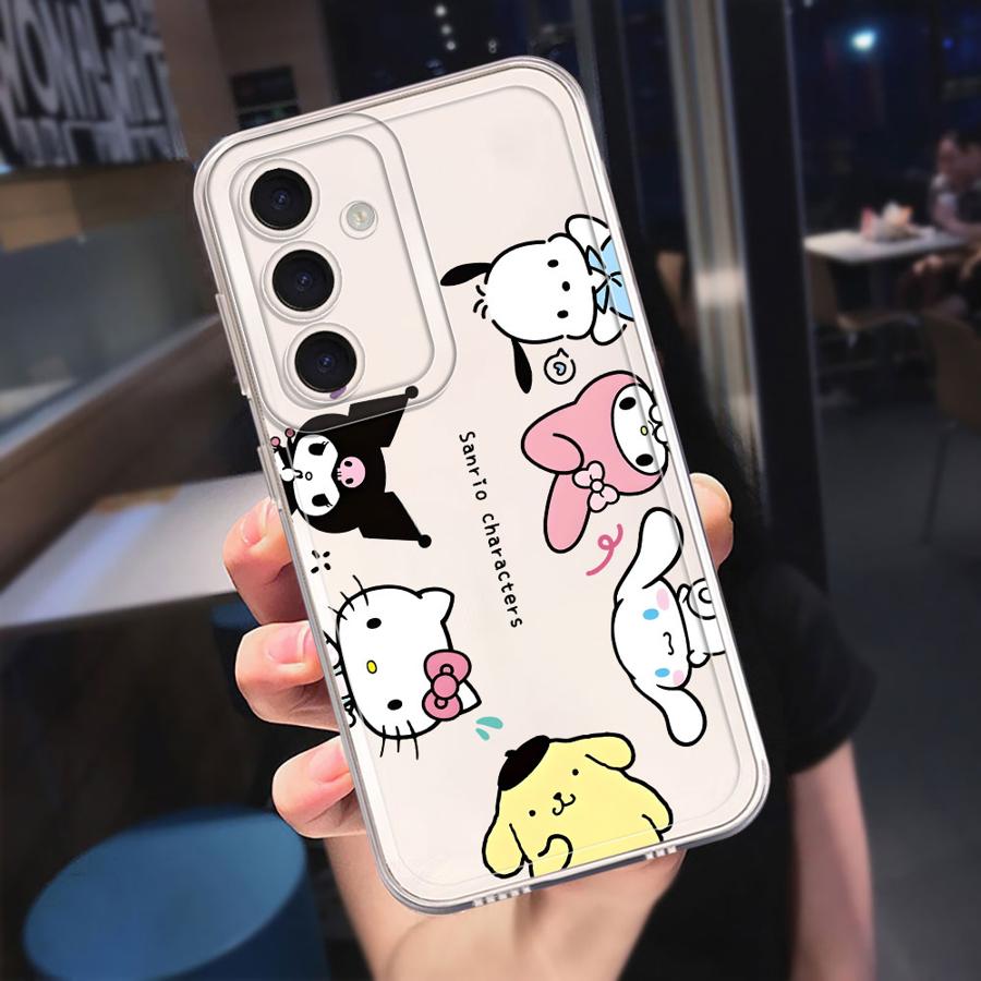Sanrio Hello Kitty Cute Phone Cover Case for Samsung Galaxy A57 A26 A24 A52 A17 A55 A34 A35 A14 A16 A54 A15 A52 A56 A36 A37 A25