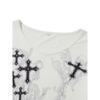 2KWEIRD Y2k Graphic Cross Wings Print Long Sleeve Women Grunge Fairy T-shirt Harajuku Tee 2000s Aesthetic Punk Style Clothes Streetwear