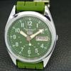 VINTAGE SEIKO 5 AUTOMATIC 6309A REFURBISHED JAPAN MENS GREEN WATCH a441690-1 Sk-a441690