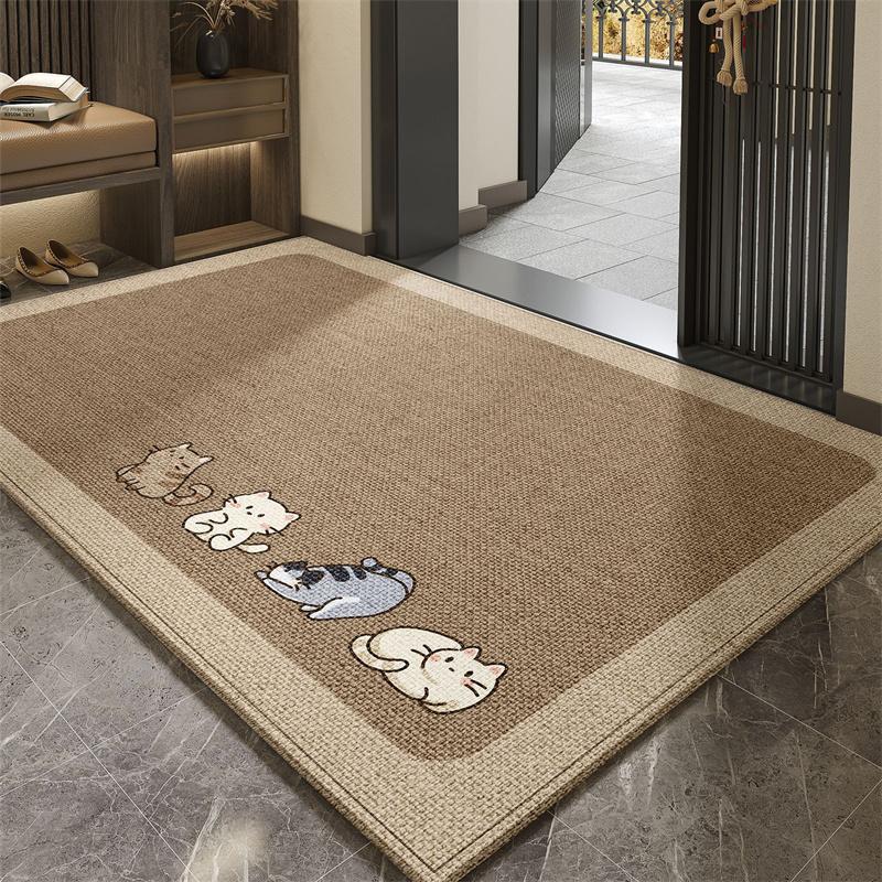 Eingangsteppich Toilettenmatte Badezimmer Rutschfest Stark Saugfähig Toilettentür Bodenmatte Saugfähig Toilette Badezimmer Badezimmerteppich Kieselgur