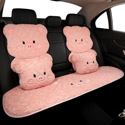 Car Seat Cushion - Thick Plush Winter Rear Seat Cover, Warm & Cute Design