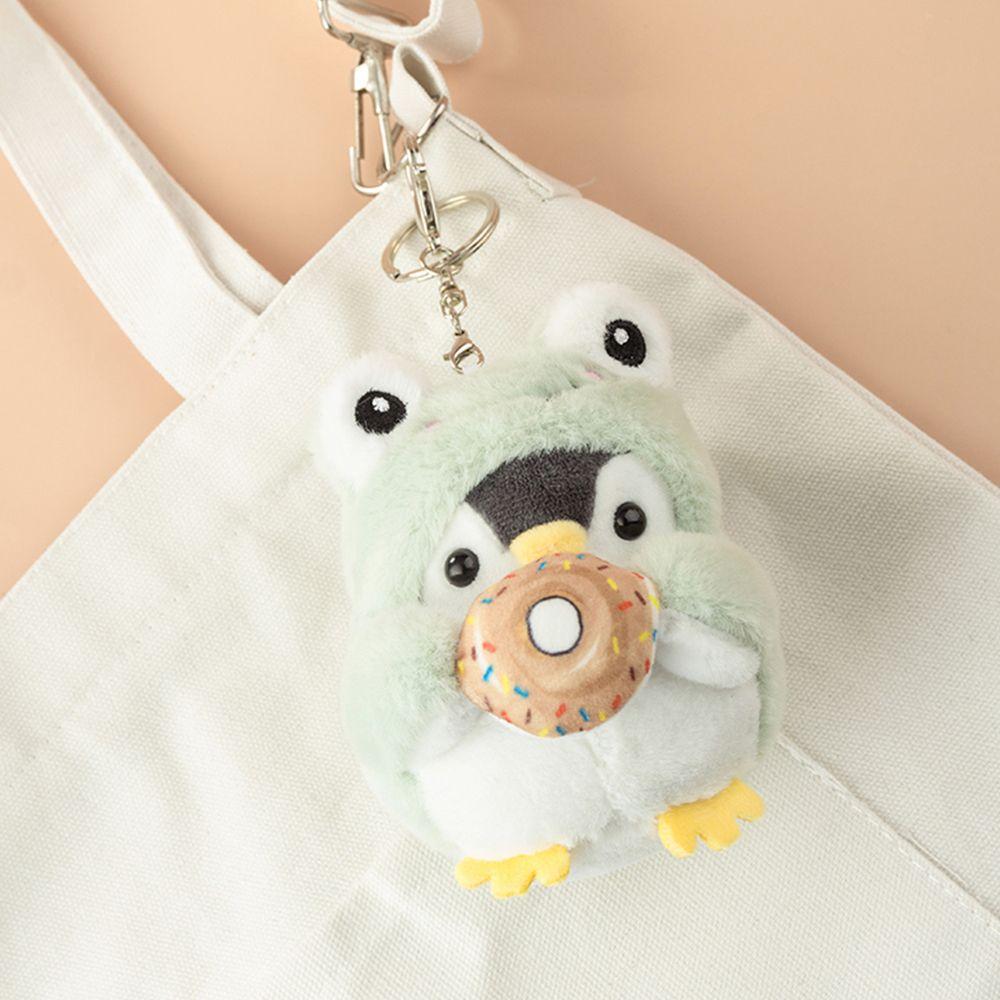 Key Ring Ornaments Donut Plush Key Chain Women Key Holder Korean Style Key Buckle Penguin  Pendant