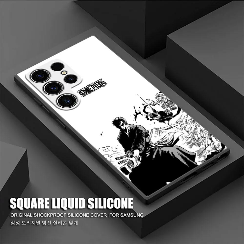 Ones P-Pieces Zoro Manga Phone Case For Samsung Galaxy S25 S24 S23 S20 S21 FE S26 S22 Ultra 5G S26 Plus S25FE Soft Silicon Cover