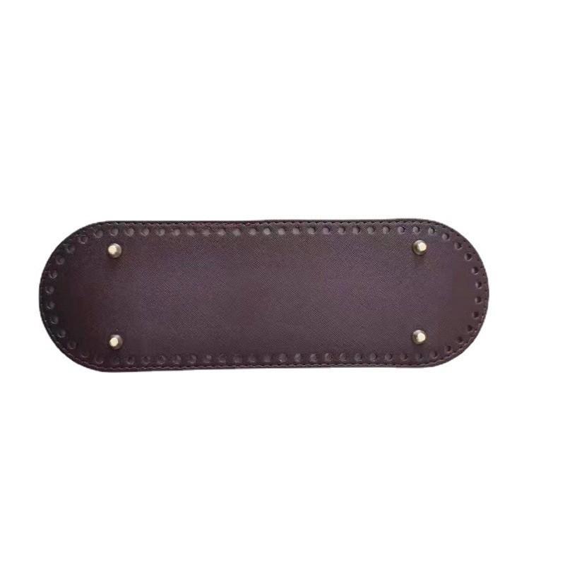 

Handwoven Purse Bottom PU Leather Cross Pattern Base 30x10cm Durable Reinforced Bag Base Insert for Crafting and Repairing Handbags One Size кавовий