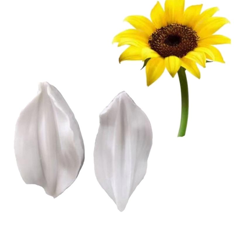 

Flower Petal Silicone Molds Leaf Floral Cake Silicone Mould Fondant Molds for Crafting Candle Soap Chocolate Baking Tool