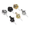 2Pcs Premium Alloy Guitar Strap Locks Gold Black Safe Design For Acoustic Electric Guitar Bass Instrument Accessories