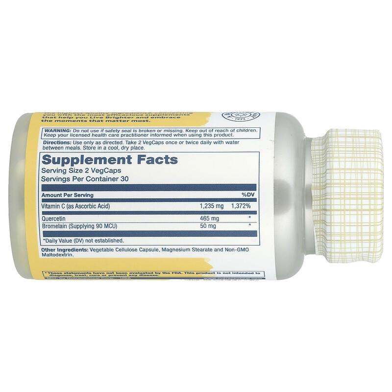 Quercetin, Bromelain & Vitamin C, 60 VegCaps