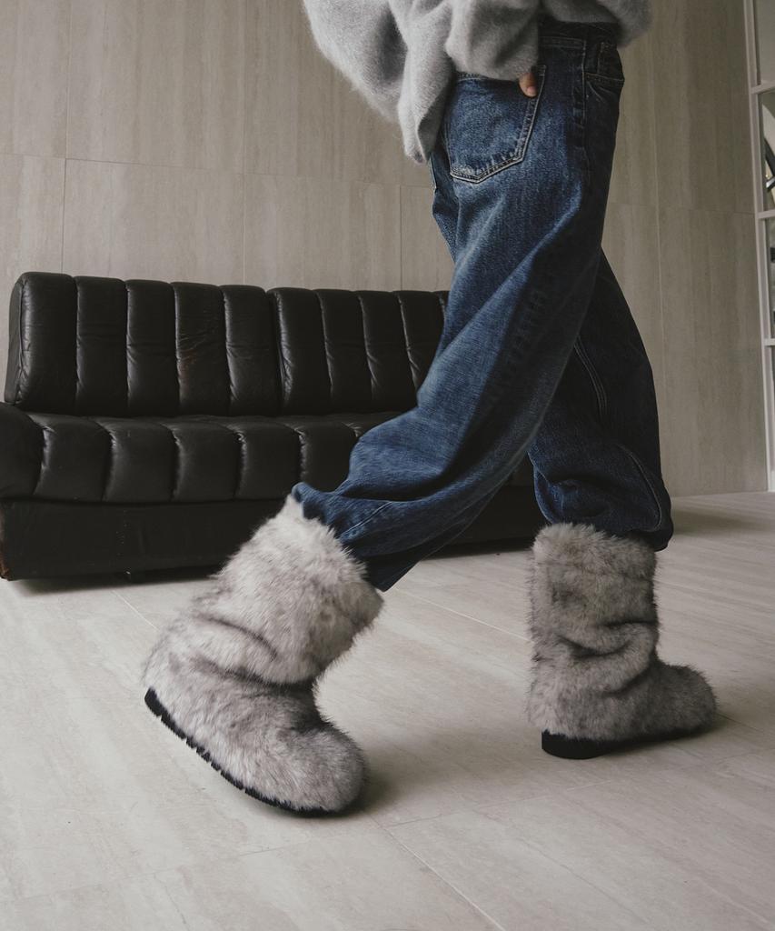 Twvp Puky Fur Middle Boots (3 Colors)