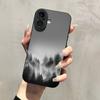 Gray Mountain Pattern Phone Case Suitable for iPhone 17 16 15 14 13 12 11 Pro/Max/Plus Anti Drop and Shockproof Back Cover