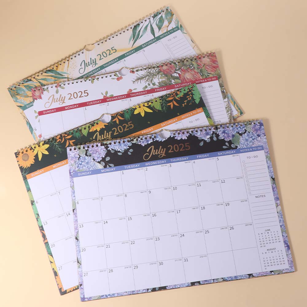 Creative Coil Calendar Spacious 18-Month Calendar Durable Hanging Calendar  Wall Mount