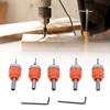 5pcs 2.8 3 3.2 3.5 4mm Diameter Countersink Drill Bit Set Hole Opener Bit Set PVC Edge Banding