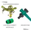 4-Point Zinc Alloy Adjustable Rocker Arm Sprinkler Head 360-Degree Rotating Lawn Irrigation Garden Sprinkle System