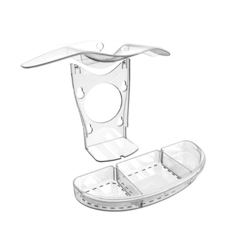 Window Feeding Station Bird Feeders for Window Mounted Panoramic Clear Wildbird Feeders Bath Tray for Bird Observation 1