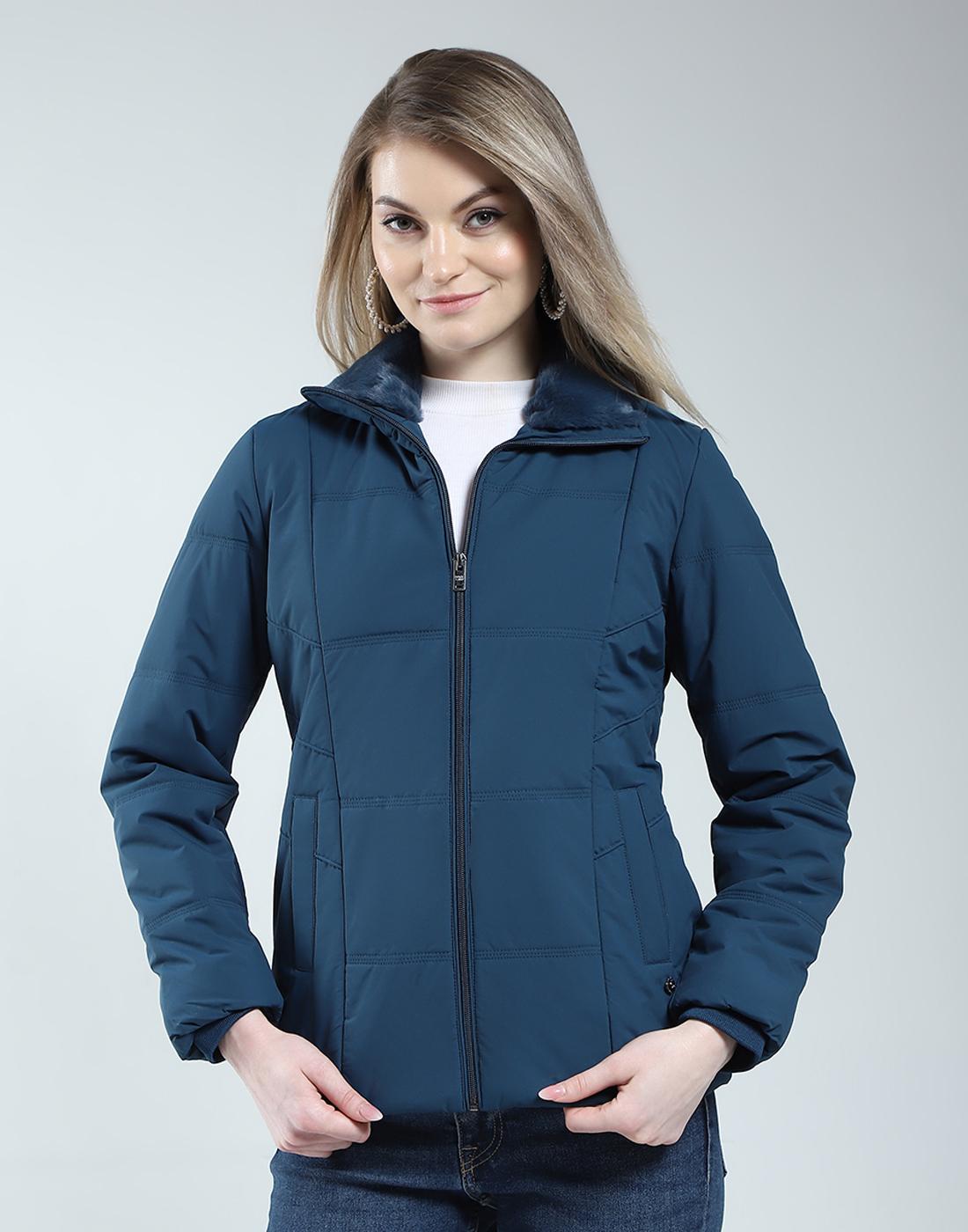 

Женская куртка-пуховик Monte Carlo обычного кроя, однотонная, с длинными рукавами L чирковый