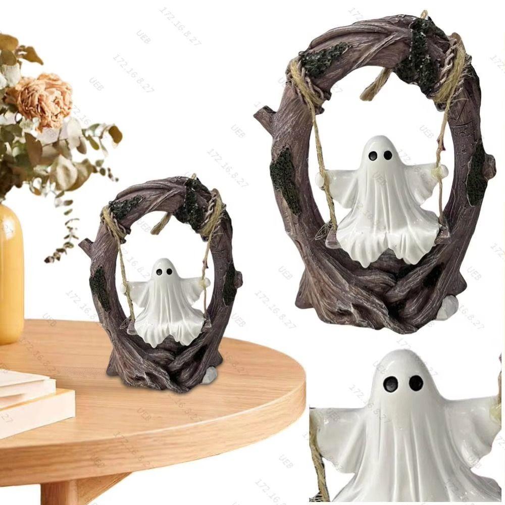 Handicraft Spooky Ghosts Decor Halloween Themed Ghost Halloween Decoration  Computer Ornament