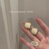 Temperament Pearl Stud Earrings New Versatile Design Simple Flower Earrings Niche Earrings