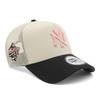 New Era 9FORTY MLB ONSPOTZ Spezialausgabe Netz NY KOSTENLOS Trucker CS Stein Schwarz Seitenaufnäher MLB New York A-Frame Kappe, Stein/Schwarz, Größe. (9FORTY A-Frame