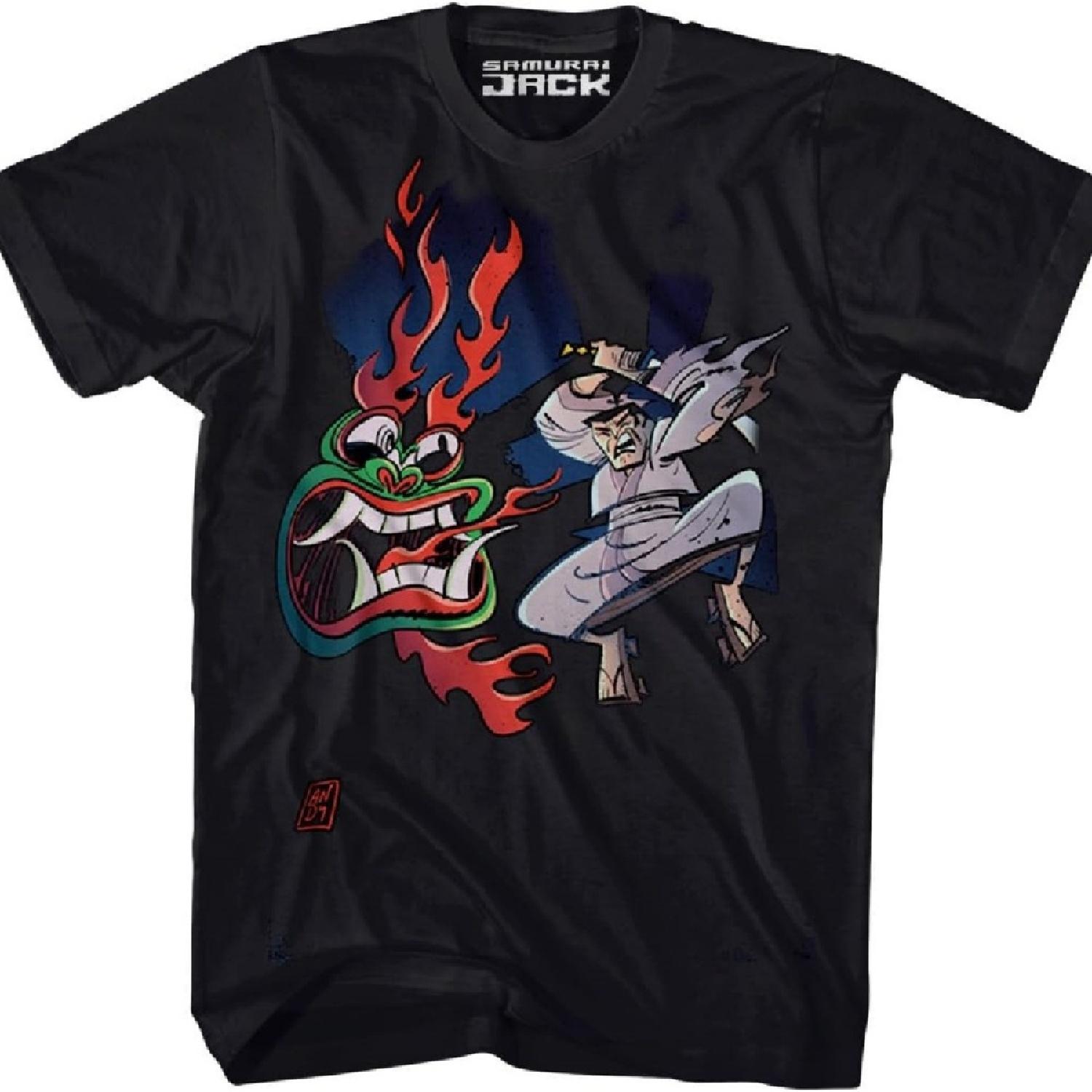 

Cartoon Network Men s Samurai Jack Jump Graphic T-Shirt S