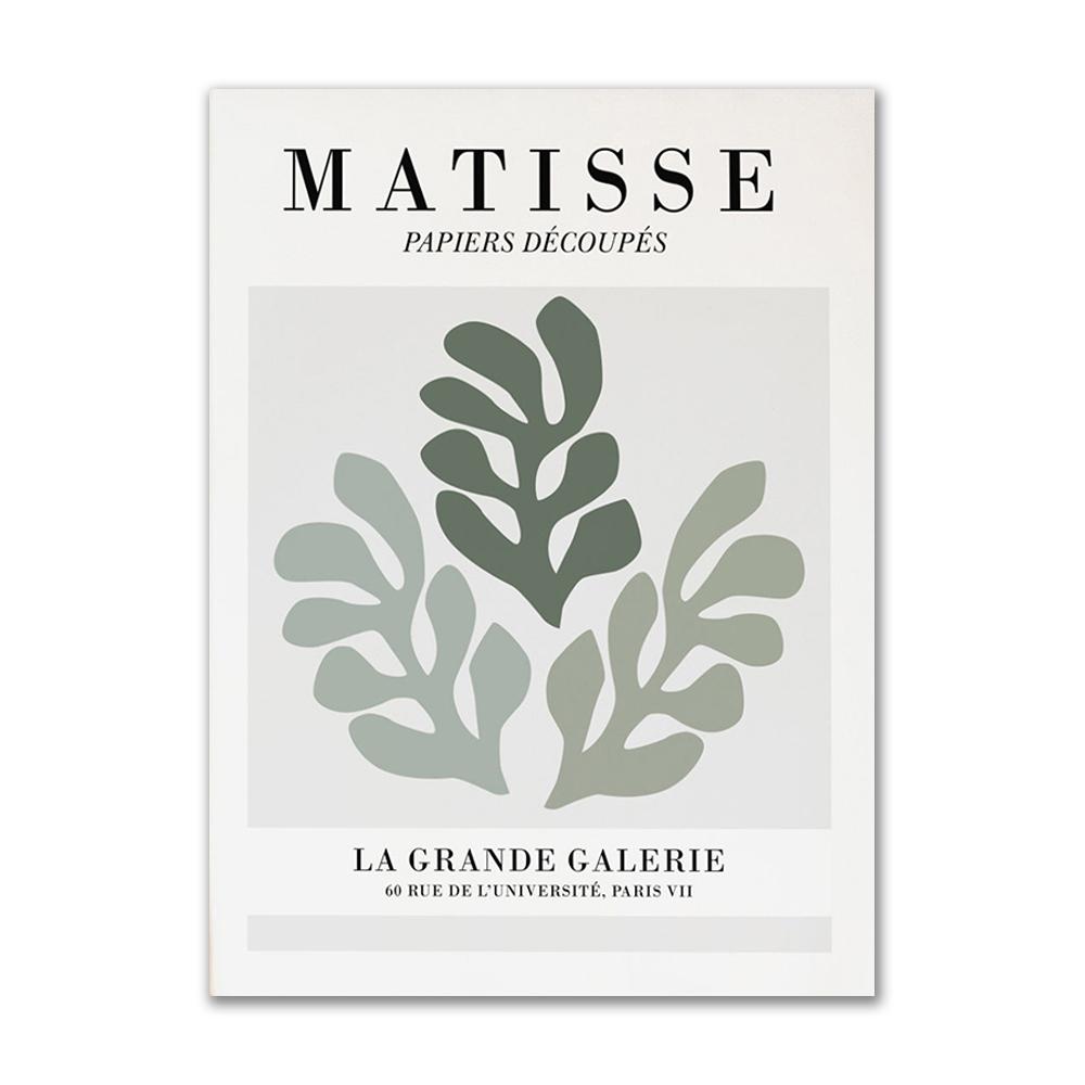 Abstract Matisse Posters Plant Leaf Coral Line Flower Nordic Wall Art Pictures Canvas Painting Prints Living Room Home Decor
