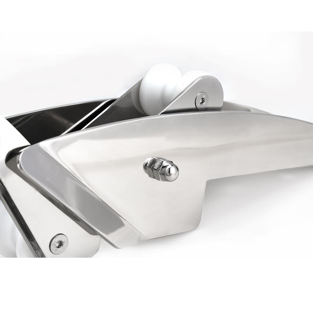 HANSE MARINE Boat Parts Stainless Steel Selflauching Anchor Bow Roller Mirror Polished for Marine Boat Yacht