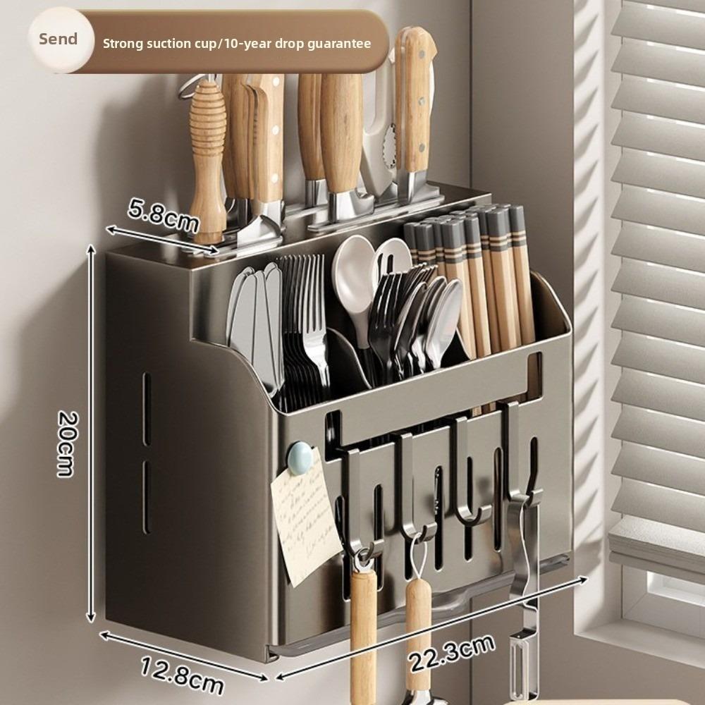 Multifunctional Kitchen Utensil Rack Wall-Mounted Draining Rack  Kitchen Accessories