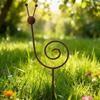 Rostiger Metallschnecken-Gartenstecker 70 cm Outdoor-Gartenskulptur Rustikales Dekoratives Gartendekoration Pflanzenstütze für Terrasse Veranda Hinterhof Dekoration