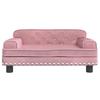 Dog Bed Pink 70x45x30 Cm Velvet