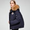 Fashion Women's Winter Jackets Hooded Faux Fur Collar Casual Parka Female Long Sleeve Warm Coat