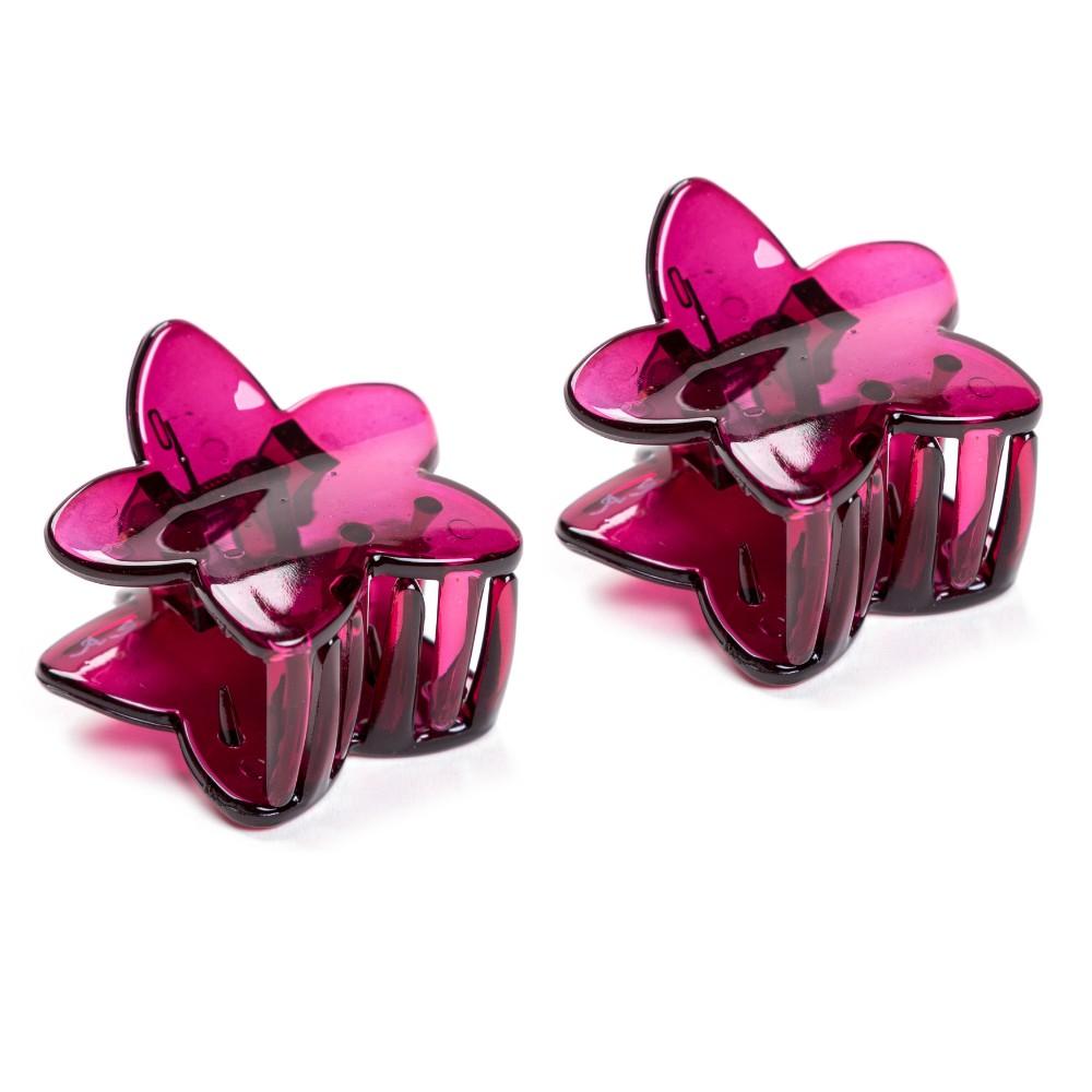 4cm Long 2pcs  Fancyin Colorful Triangle Small Hair Claws Crab Cat Ear Headwear for Women Colorful Hairclip Hair Accessories