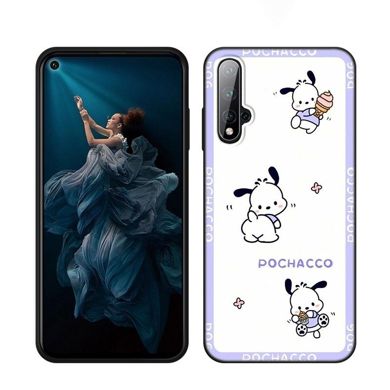 Kuromi Melody Černý Silikonový Kryt na Telefon Pro Honor 70 90 Lite X40 GT X50 i X5 Plus X6A X6S X7A X8A X8B X6 X7 X8 X9 4G X9A X9B 5G