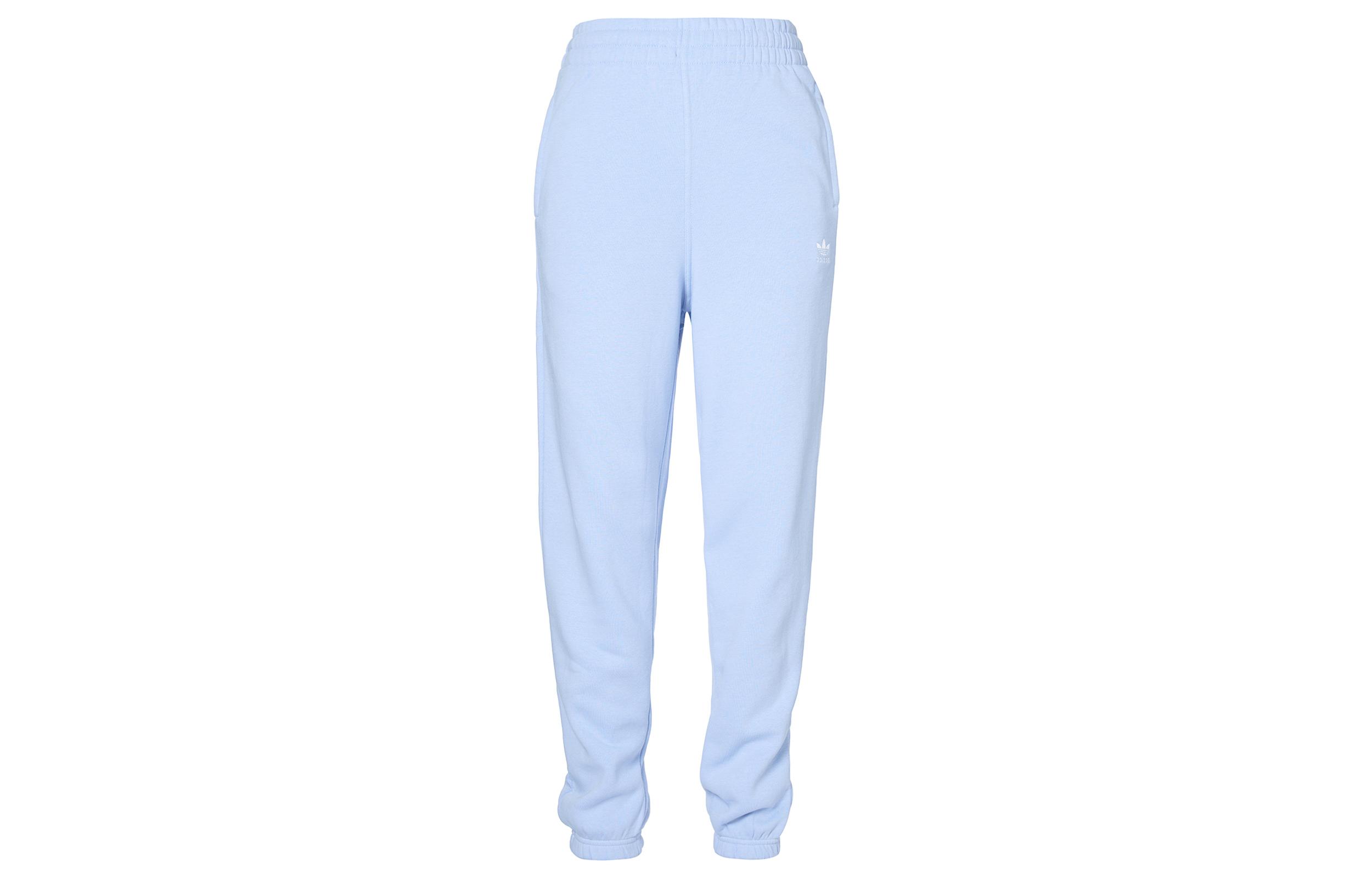 

Adidas Originals Knitted Sweatpants Women s Light Pink Blue Moderate Cuffed Pants IK7687 L
