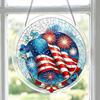 4th of July Acrylic Puzzle Suncatcher, Patriotic Window Hanging Ornament, 250th Anniversary America Sun Catcher Jigsaw Puzzle Kit for Independence Day