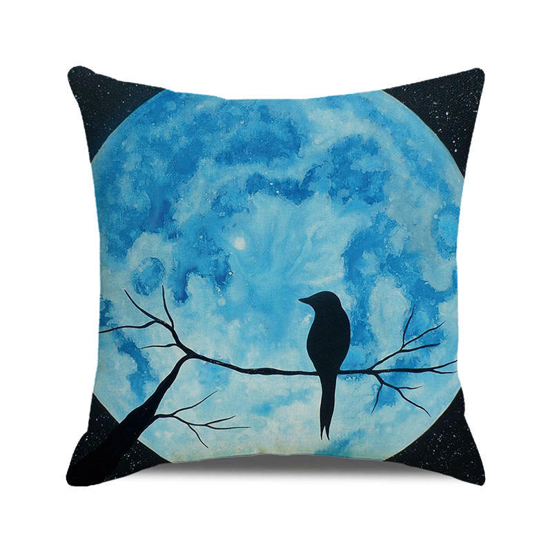 Halloween colorful pumpkin devil Digital printing short plush pillow covers for car sofa office cushion cover home goods