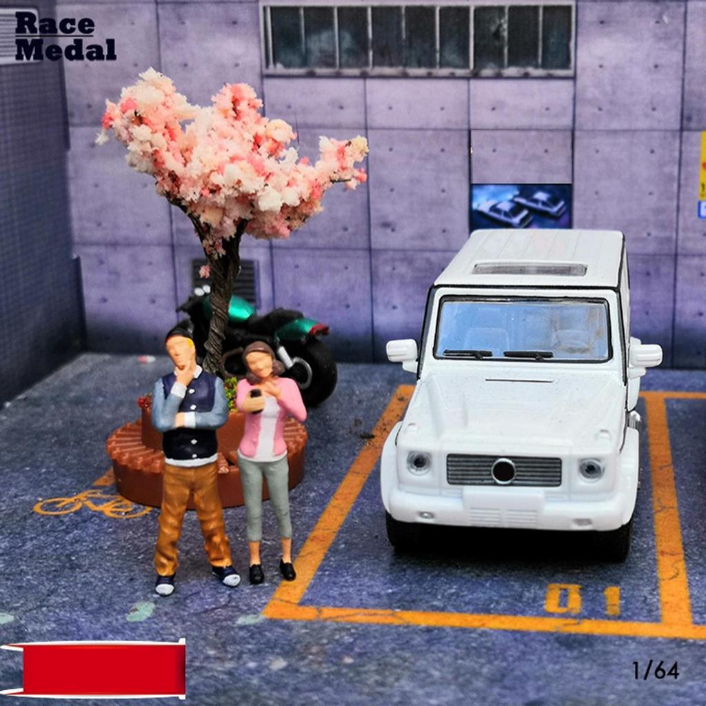 Tiny People Model People Hand Painted Figures Young man Train Park Street S Scale Models Standing Pose (1:64)