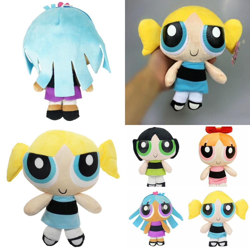 Plush Powerpuff Girls Dolls Premium 20cm Pp Cotton Stuffed Toys For Youth**