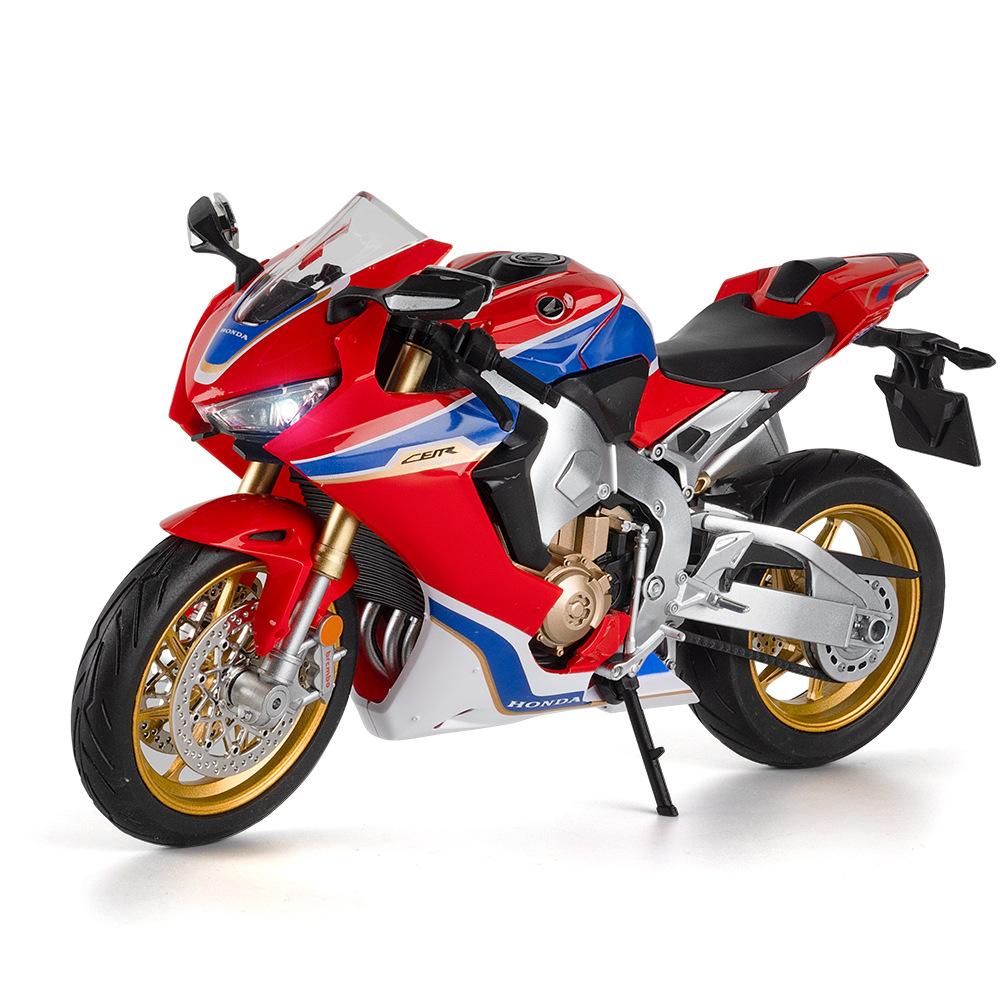 

New 1/9 Honda CBR1000RR Alloy Die Cast Motorcycle Model Vehicle Collection Sound and Light Off Road Autocycle Toys Car красный