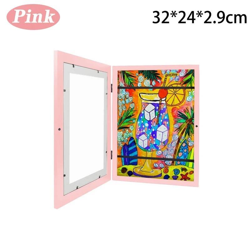 Children Art Frames Magnetic Front Open Changeable Kids Frametory for Poster Photo Drawing Paintings Pictures Display Home Decor