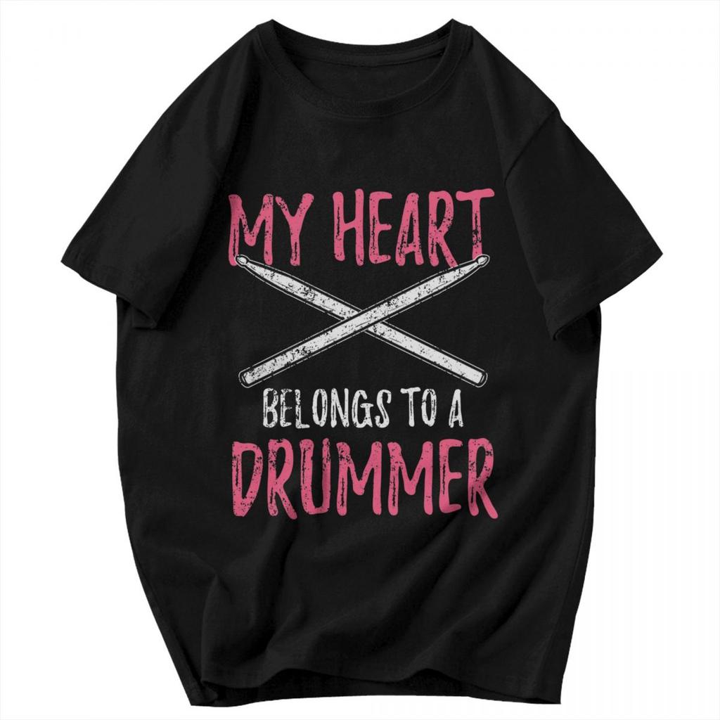 Men T Shirt Drummer Valentines Day Summer Y2K Graphic Short Sleeve Unisex Clothes T Shirts