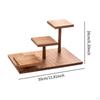 Wood Cake Stand Cupcake Tower Countertop Display Shelf Lightweight Sturdy Tiered Wooden Plant