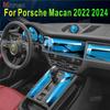 For Porsche Macan -2024 Gearbox Panel Navigation Screen Automotive Interior TPU Protective Film Anti-Scratch Sticker