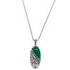 Jade Angel S925 Sterling Silver Chalcedony Cat's Eye Ethnic Retro Pendant Necklace